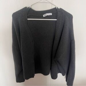 Zara Women's Dark gray Sweater cardigan size medium